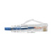 Tripp Lite N201-S10-BL Cat6 Gigabit Snagless Slim UTP Ethernet Cable (RJ45 M/M), PoE, Blue, 10 ft. (3.05 m)