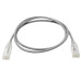 Tripp Lite N201-S03-GY Cat6 Gigabit Snagless Slim UTP Ethernet Cable (RJ45 M/M), PoE, Gray, 3 ft. (0.91 m)