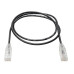 Tripp Lite N201-S02-BK Cat6 Gigabit Snagless Slim UTP Ethernet Cable (RJ45 M/M), PoE, Black, 2 ft. (0.61 m)