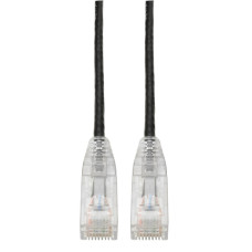 Tripp Lite N201-S02-BK Cat6 Gigabit Snagless Slim UTP Ethernet Cable (RJ45 M/M), PoE, Black, 2 ft. (0.61 m)
