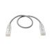 Tripp Lite N201-S01-GY Cat6 Gigabit Snagless Slim UTP Ethernet Cable (RJ45 M/M), PoE, Gray, 1 ft. (0.31 m)