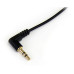 StarTech.com 1 ft Slim 3.5mm to Right Angle Stereo Audio Cable - M/M