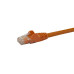 StarTech.com 100ft CAT6 Ethernet Cable - Orange CAT 6 Gigabit Ethernet Wire -650MHz 100W PoE RJ45 UTP Network/Patch Cord Snagless w/Strain Relief Fluke Tested/Wiring is UL Certified/TIA