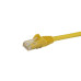 StarTech.com 100ft CAT6 Ethernet Cable - Yellow CAT 6 Gigabit Ethernet Wire -650MHz 100W PoE RJ45 UTP Network/Patch Cord Snagless w/Strain Relief Fluke Tested/Wiring is UL Certified/TIA