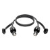 Tripp Lite N206-PC03-IND Industrial Cat5e/Cat6 STP Ethernet Cable - RJ45 M/M, CMX Outdoor, IP68, 26 AWG, TAA, 3 ft. (0.91 m)