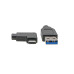 Tripp Lite U428-003-CRA USB-C to USB-A Cable (M/M), Right-Angle C, USB 3.2 Gen 1 (5 Gbps), Thunderbolt 3 Compatible, 3 ft. (0.91 m)