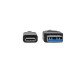Tripp Lite U428-C03-G2 USB-C to USB-A Cable (M/M), USB 3.2 Gen 2 (10 Gbps), USB-IF Certified, Thunderbolt 3 Compatible, 3 ft. (0.91 m)