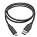 Tripp Lite U428-C03-G2 USB-C to USB-A Cable (M/M), USB 3.2 Gen 2 (10 Gbps), USB-IF Certified, Thunderbolt 3 Compatible, 3 ft. (0.91 m)