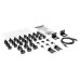 Tripp Lite 6.7kW 3-Phase Switched PDU - LX Platform, 24 C13 & 6 C19 Outlets, L21-20P, 0U, Outlet Monitoring, TAA