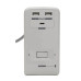 Tripp Lite 6-Outlet Surge Protector w/2 USB-A (2.4A Shared) & 1 USB-C (3A) - 8 ft. Cord, 1080 Joules, Desk Clamp