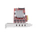 StarTech.com 4-Port USB Type-C PCIe Card, USB 3.2 10Gbps, USB-C PCI Express Expansion Card, 4x Independent USB Controllers, Windows/Linux/macOS, TAA-Compliant