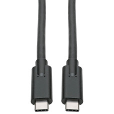 Tripp Lite U420-006-5A USB-C Cable (M/M) - USB 3.2, Gen 1 (5 Gbps), 5A Rating, Thunderbolt 3 Compatible, 6 ft. (1.83 m)