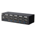StarTech.com 4 Port Dual Monitor Dual Link DVI KVM Switch 1440p - Dual Screen/View/Display Compact USB KVM Switch w/Integrated USB 3.0 Hub & Audio - Dell HP Apple Lenovo TAA Compliant