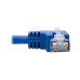 Tripp Lite Left-Angle Cat6 Gigabit Molded UTP Ethernet Patch Cable (RJ45 Left-Angle M to RJ45 M), Blue, 0.31 m