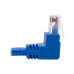 Tripp Lite N204-003-BL-UD Up/Down-Angle Cat6 Gigabit Molded UTP Ethernet Cable (RJ45 Up-Angle M to RJ45 Down-Angle M), Blue, 3 ft. (0.91 m)