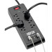Tripp Lite 8-Outlet Surge Protector with 4 USB Ports (4.2A Shared) - 6 ft. Cord, 1800 Joules, Black