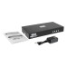 Tripp Lite Secure KVM Switch, HDMI to DisplayPort - 4-Port, 4K, NIAP PP3.0 Certified, Audio, CAC, Single Monitor, TAA