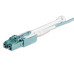 StarTech.com 1m (3ft) MTP(F)/PC to 4x LC/PC Duplex Breakout OM3 Multimode Fiber Optic Cable, OFNP, 8F Type-A, 50/125µm LOMMF, 40G Networks, Low Insertion Loss, MPO to LC Fiber Patch Cord