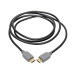 Tripp Lite P568-006-2A 4K HDMI Cable (M/M) - 4K 60 Hz, HDR, 4:4:4, Gripping Connectors, Black, 6 ft.