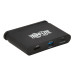 Tripp Lite U444-T6N-H4UBC USB-C Multiport Adapter - 4K HDMI, USB-A, Self-Storing Cable, 100W PD Charging, Black