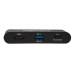 Tripp Lite U444-T6N-H4UBC USB-C Multiport Adapter - 4K HDMI, USB-A, Self-Storing Cable, 100W PD Charging, Black