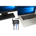Tripp Lite U444-T6N-H4UBC USB-C Multiport Adapter - 4K HDMI, USB-A, Self-Storing Cable, 100W PD Charging, Black