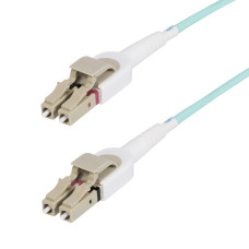 StarTech.com 450FBLCLC5SW fibre optic cable 5 m LC LOMM OM4 Aqua colour