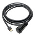 Tripp Lite P569-010-IND High-Speed HDMI Cable (M/M) - 4K 60 Hz, HDR, Industrial, IP68, Hooded Connector, Black, 10 ft.