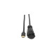 Tripp Lite P569-012-IND High-Speed HDMI Cable (M/M) - 4K 60 Hz, HDR, Industrial, IP68, Hooded Connector, Black, 12 ft.