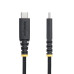StarTech.com 10ft (3m) USB-C Charging Cable, Side Screw Locking, 240W (5A) PD EPR, Silicone Jacket w/Braided Nylon, USB 2.0 Laptop Charger Cable, USB-IF Certified, Rugged USB-C Charging Cord