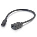C2G 28657 USB cable 0.3 m USB 3.2 Gen 2 (3.1 Gen 2) USB C Black