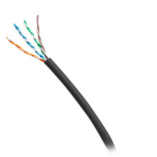 C2G 1000ft (304.8m) TAA-Compliant Cat6 Bulk Unshielded (UTP) Ethernet Network Cable with Solid Conductors-Riser CMR-Rated - Black