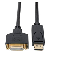 Tripp Lite P134-001-GC DisplayPort to DVI Adapter Video Converter, Black (M/F), 1 ft. (0.31 m)