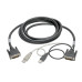 Tripp Lite DVI to USB-A Dual KVM Cable Kit - (2x Male/2x Male), 1920 x 1200 (1080p) @ 60 Hz, 3.05 m