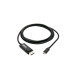Tripp Lite U444-006-DP-BE USB-C to DisplayPort Adapter Cable (M/M), 4K 60 Hz, HDR, Locking DP Connector, 6 ft. (1.8 m)