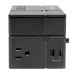 Tripp Lite Protect It! 3-Outlet Power Cube Surge Protector - 6 USB-A Ports (7.2A Shared), 6 ft. Cord, 540 Joules, Black