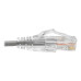 Tripp Lite N201-S8N-GY Cat6 Gigabit Snagless Slim UTP Ethernet Cable (RJ45 M/M), PoE, Gray, 8-in. (20.32 cm)