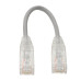 Tripp Lite N201-S8N-GY Cat6 Gigabit Snagless Slim UTP Ethernet Cable (RJ45 M/M), PoE, Gray, 8-in. (20.32 cm)