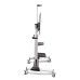 StarTech.com Rolling TV Cart/Stand On Wheels For 60-100inch Flat Screens Up To 220lb (100kg), Height Adjustment via Hand Crank, Mobile/Portable Trolley Mount