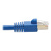 Tripp Lite N262-030-BL Cat6a 10G Snagless Shielded STP Ethernet Cable (RJ45 M/M), PoE, Blue, 30 ft. (9.14 m)