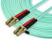 StarTech.com 15m (50ft) LC/UPC to LC/UPC OM3 Multimode Fiber Optic Cable, Full Duplex 50/125µm Zipcord Fiber, 100G Networks, LOMMF/VCSEL, <0.3dB Low Insertion Loss, LSZH Fiber Patch Cord