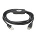 Tripp Lite U009-006-RJ45-X USB-A to RJ45 Rollover Console Cable (M/M) - Cisco Compatible, 250 Kbps, 6 ft. (1.83 m), Black