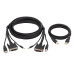 Tripp Lite DVI KVM Cable Kit - DVI, USB, 3.5 mm Audio (3xM/3xM) + USB (M/M), 6 ft. (1.83 m)