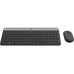 Logitech Slim Wireless Combo MK470 keyboard Mouse included RF Wireless Graphite