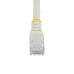 StarTech.com 25ft CAT6 Ethernet Cable - White CAT 6 Gigabit Ethernet Wire -650MHz 100W PoE RJ45 UTP Molded Network/Patch Cord w/Strain Relief/Fluke Tested/Wiring is UL Certified/TIA