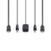 StarTech.com 2-Port USB-C Cable KVM Switch, 4K 60Hz DisplayPort Output, Compact KVM with 4ft/1.2m USB Type-C/Audio Integrated Cables, Bus Powered - Remote Push-Button/Hotkey Switching