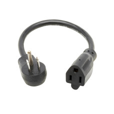 Tripp Lite P024-001-13A15D power cable Black 0.3 m NEMA 5-15P NEMA 5-15R