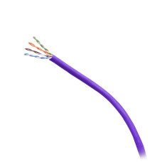 C2G 1000ft (304.8m) TAA-Compliant Cat6 Bulk Unshielded (UTP) Ethernet Network Cable with Solid Conductors-Plenum CMP-Rated - Purple