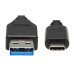 Tripp Lite U428-20N USB-C to USB-A Cable (M/M), USB 3.2 Gen 1 (5 Gbps), Thunderbolt 3 Compatible, 20-in. (50.8 cm)