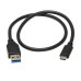 Tripp Lite U428-20N USB-C to USB-A Cable (M/M), USB 3.2 Gen 1 (5 Gbps), Thunderbolt 3 Compatible, 20-in. (50.8 cm)